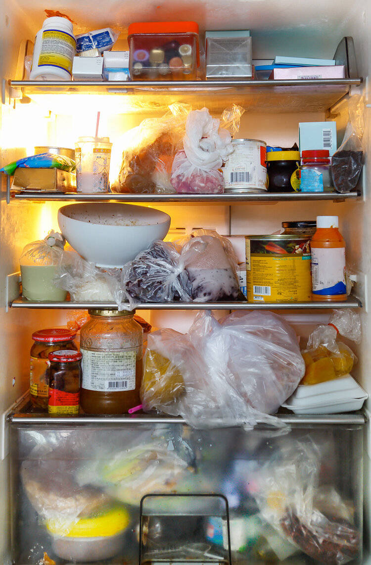 冰箱里满满的食物真实图片（冰箱食物的真实图片）
