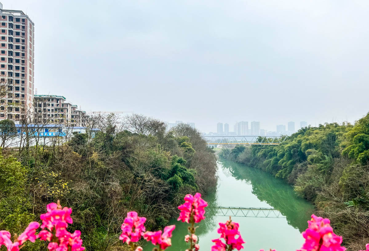 潼南|逛重庆金佛岛公园，看都市发展新区的扩张，一年便建起一大片城