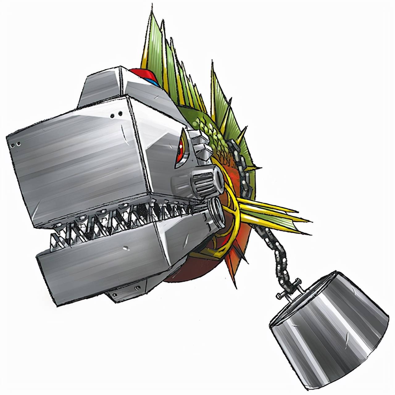 "金属水虎鱼兽"让各大数码兽谈之色变,我们来看看它的装备,就知道它的