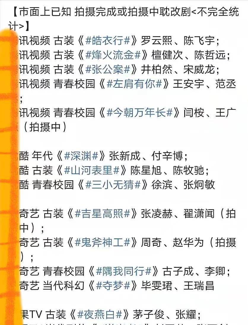 因为|《镜·双城》即将开播，“耽改剧”已成过往云烟，几家欢喜几家愁