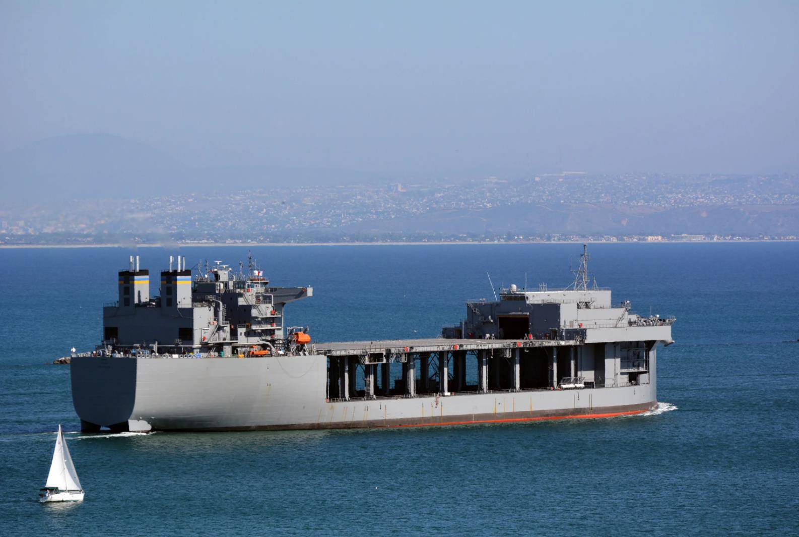 美海军远征基地舰,排水量巨大,担负重要使命!_米格尔·基思_航母_海上