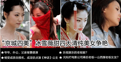 其中景甜又额外获得了"京圈富贵花"的名号,她出道