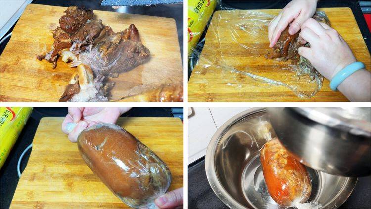 过年做饭不用忙,10道菜提前备好,来客装盘就上桌,全都是大硬菜_猪皮