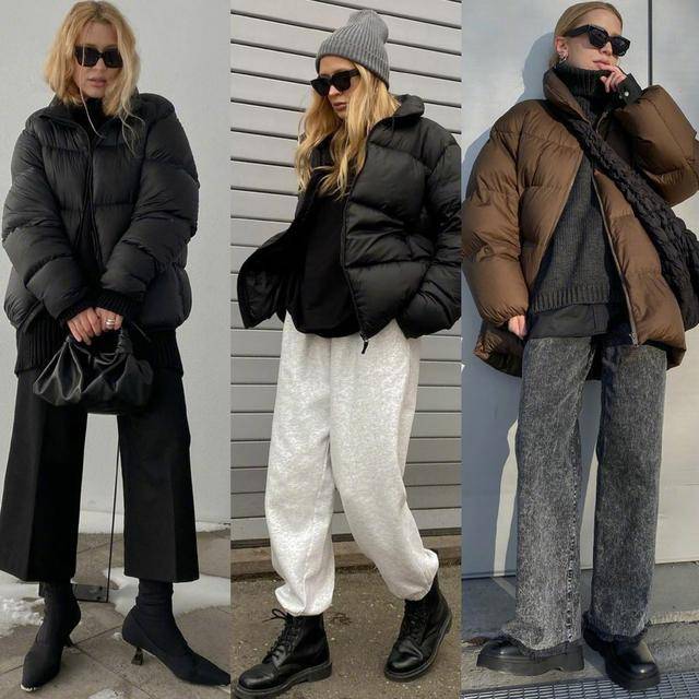 黑色 黑色短款羽绒服虽然也能保暖御寒