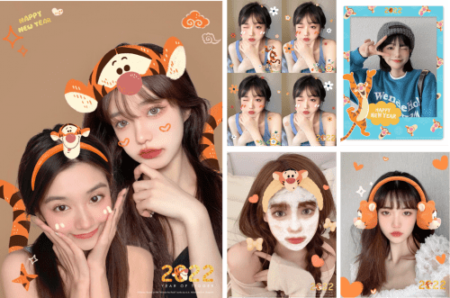 b612咔叽迪士尼跳跳虎新年系列贴纸开启春节拍照新潮流