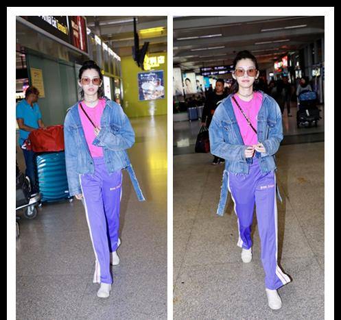 颜色 奚梦瑶真的好美啊，日常的穿搭很普通不像阔太，却依旧很美