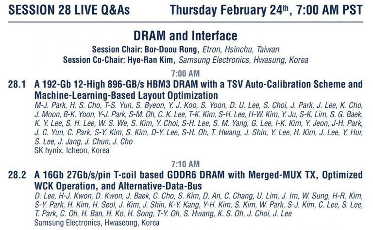 SK 海力士将展现更快的 12 层 HBM3 内存，三星预热新 GDDR6 芯片