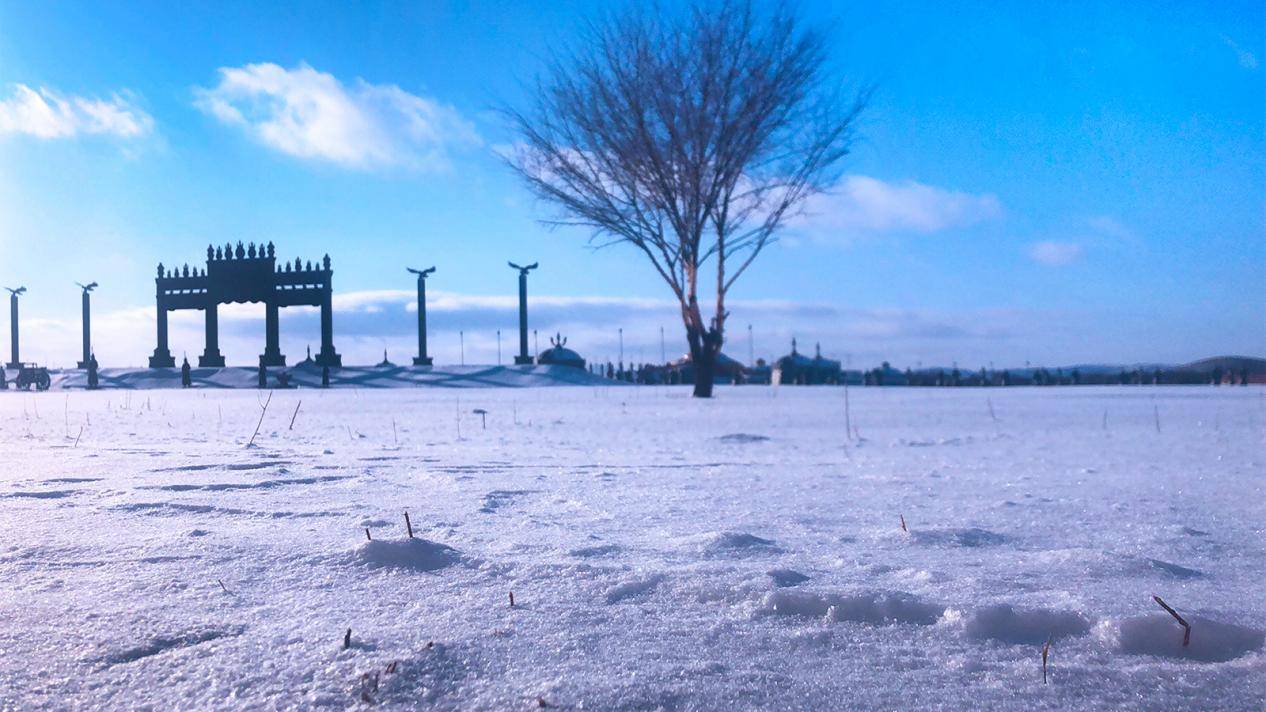 冬季里寻找属于京北草原大汗行宫的美