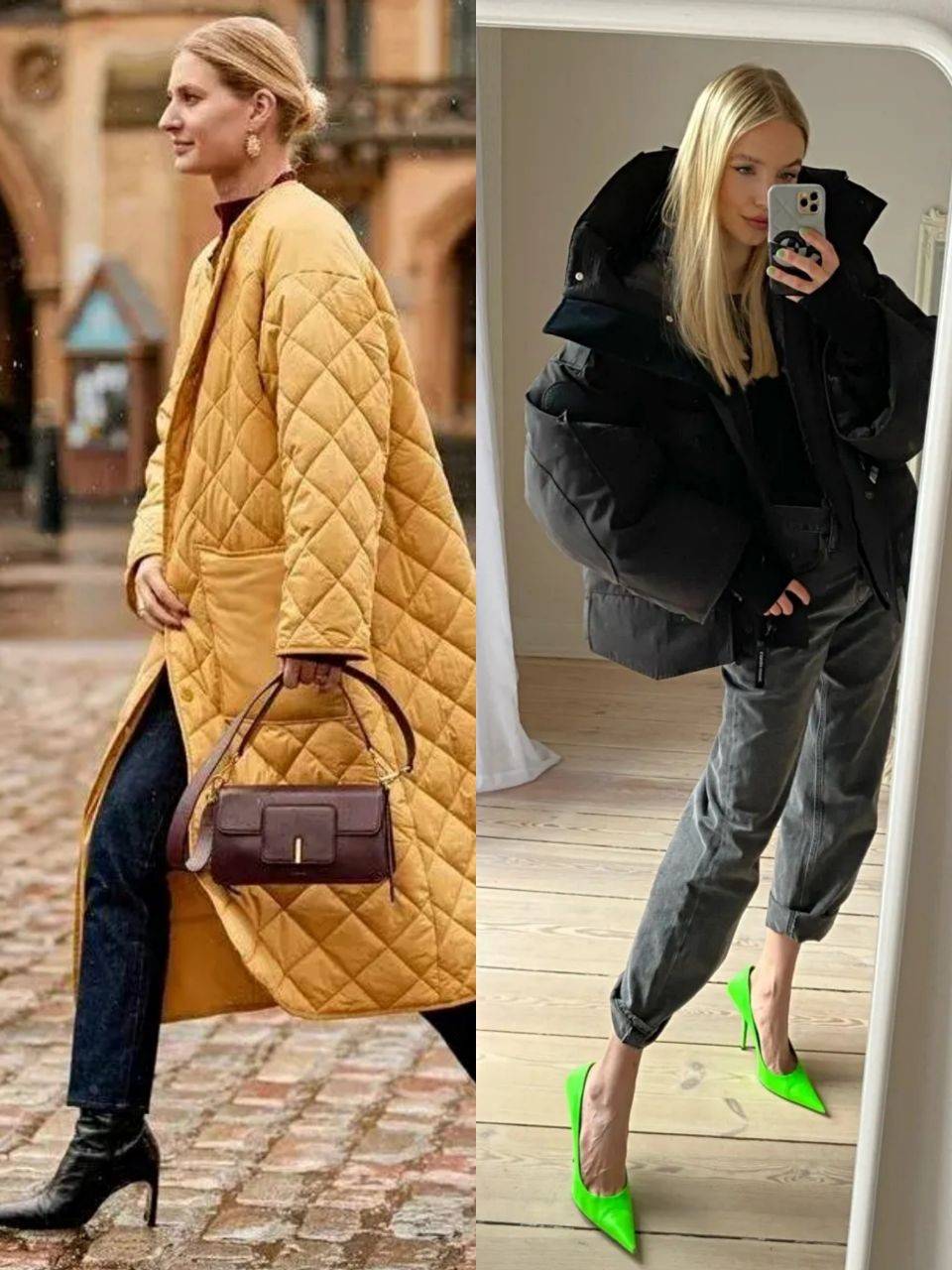 牛仔 40岁女人无论个子高矮,建议穿羽绒服配九分裤,时尚又显高挑