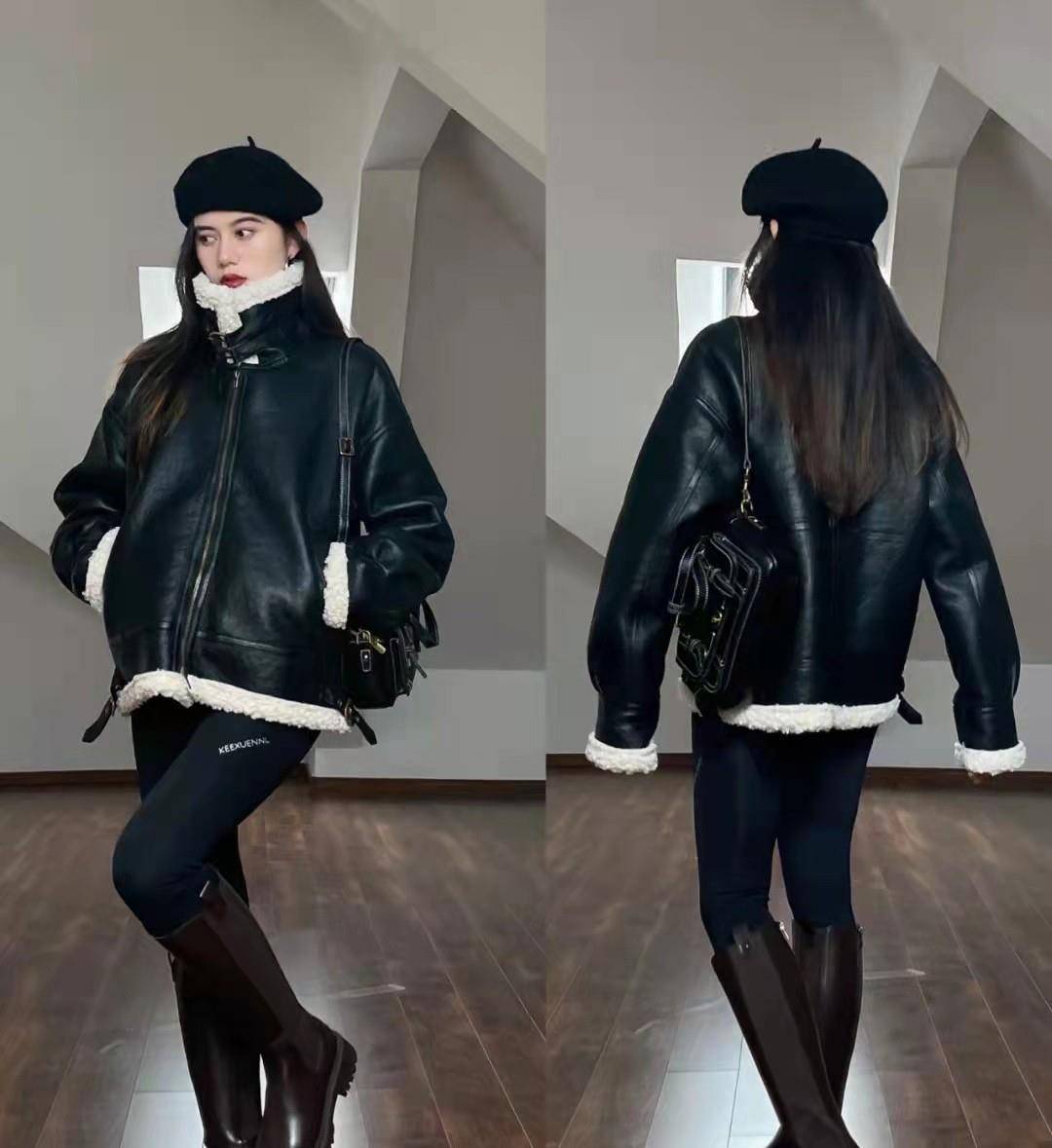 黑色 难怪小爱”短外套!”