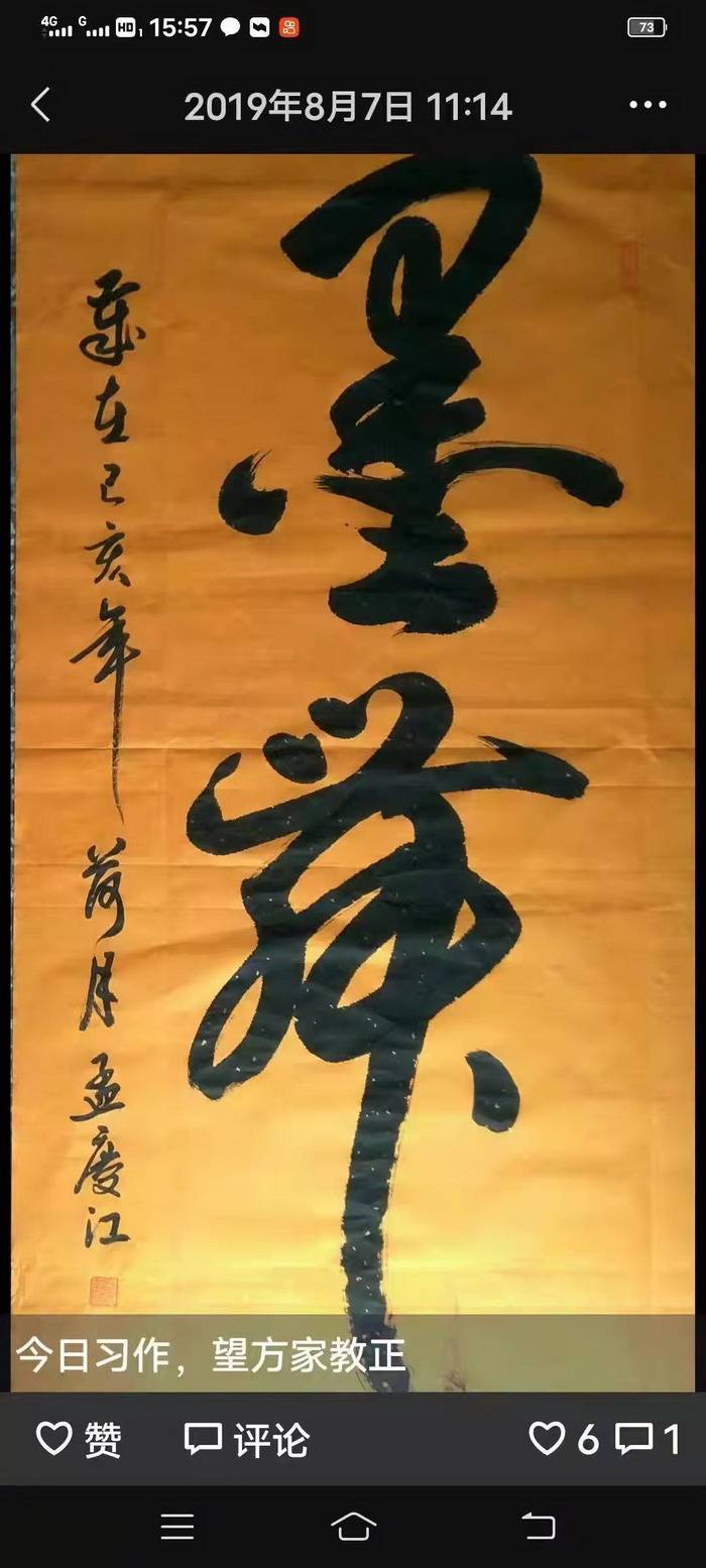 孟庆江-中国书画家协会会员_济南市人_山东省_书法