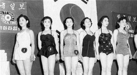 脸盘70年代韩国选美比赛：大脸盘小粗腿，当年的国模比现在女星漂亮？