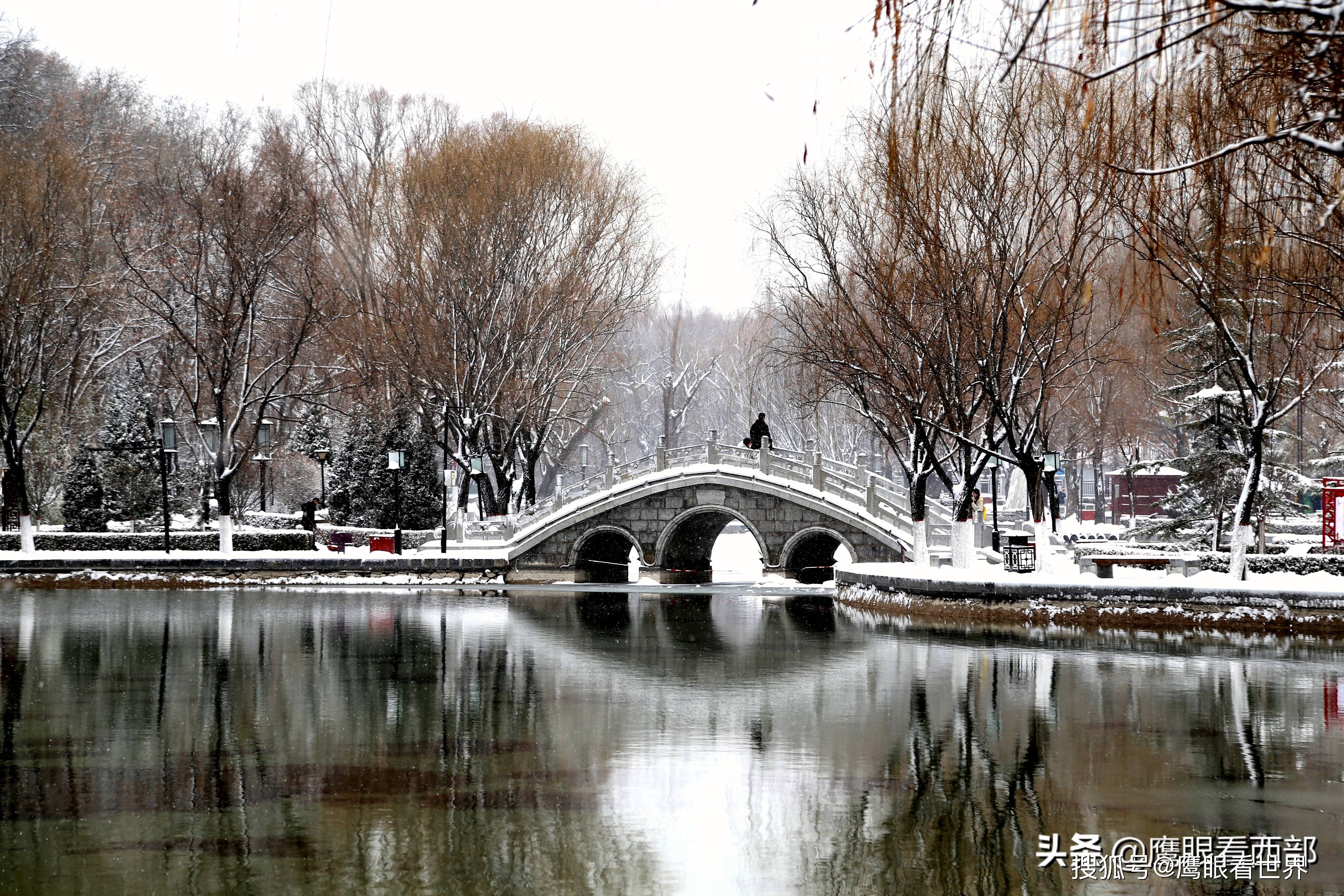 甘肃雪景平凉图片