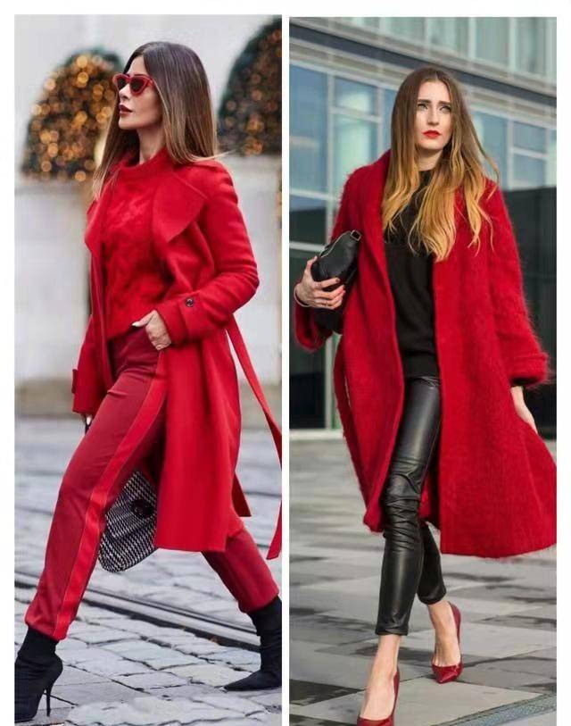 黑色 这才是新年穿搭的正确打开方式，喜庆洋气又时髦，瞬间成为焦点