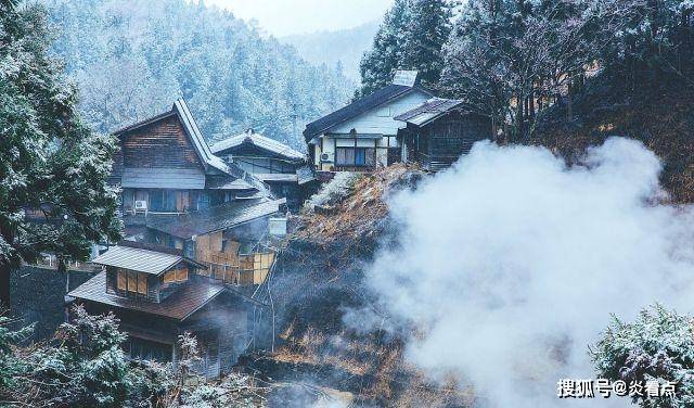 日本长野地狱谷：雪猴泡温泉