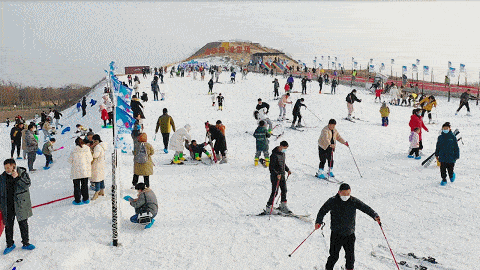 盐城金沙湖滑雪场图片