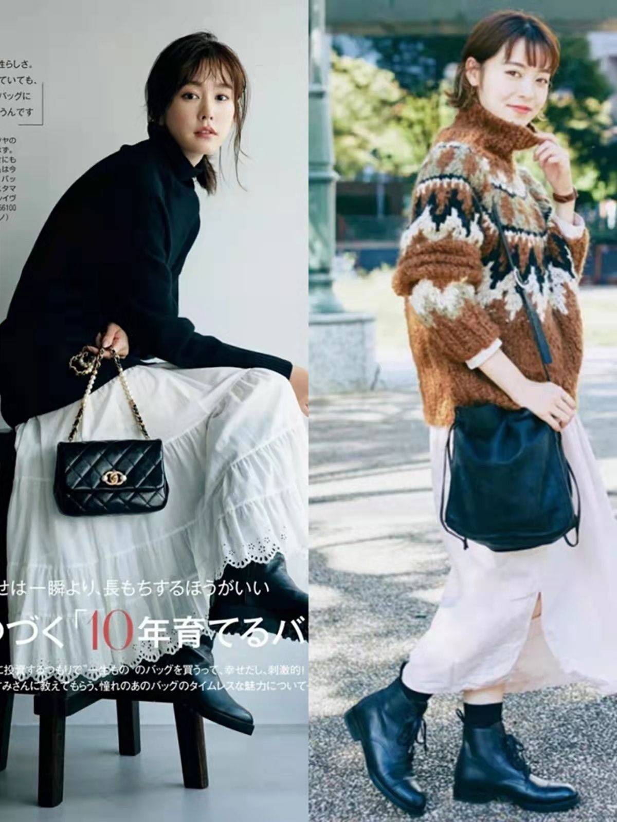 毛衣 妈妈辈穿“毛衣+过膝裙”时,建议多搭这几双鞋,穿出时尚气质