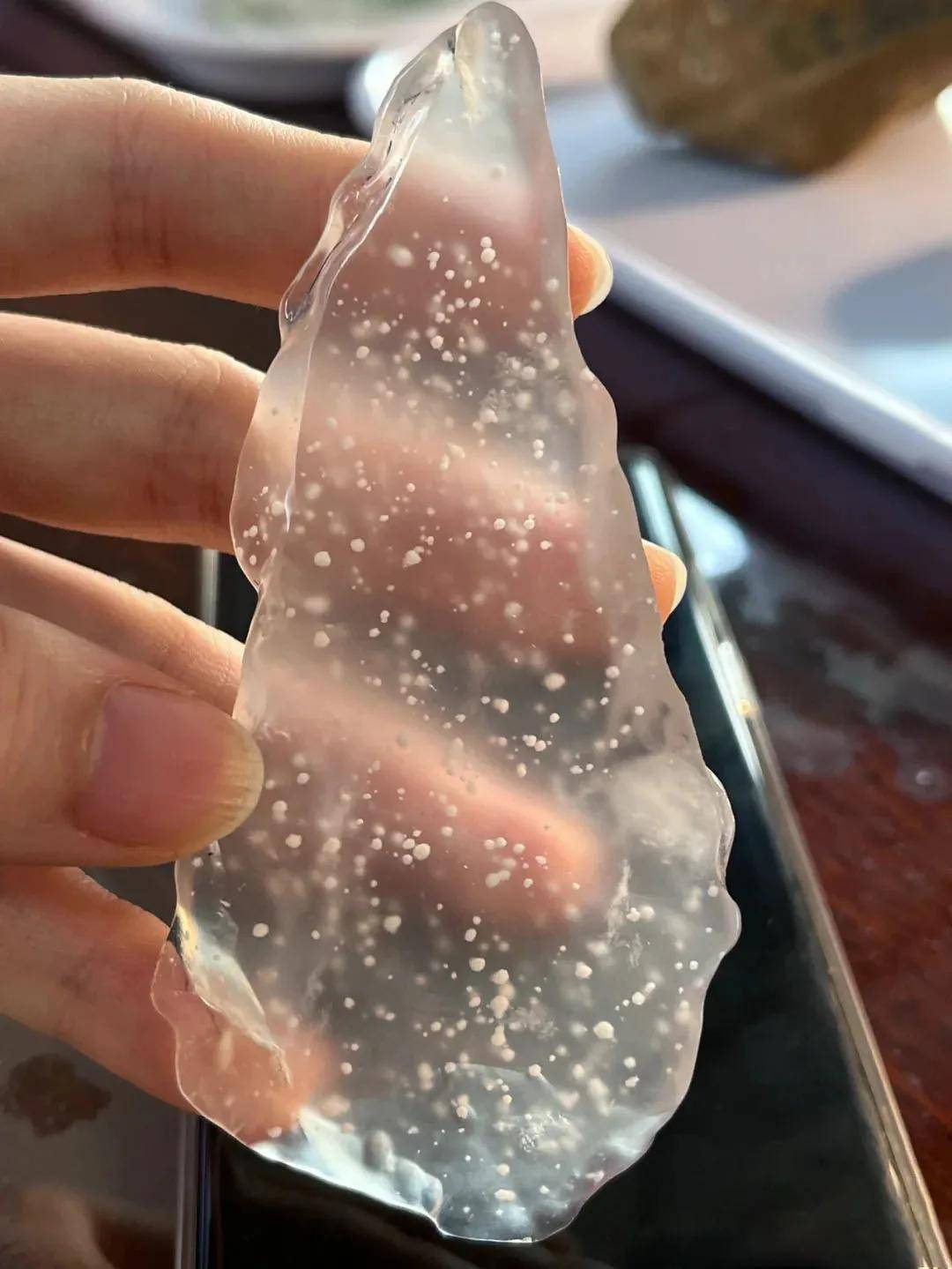 惊玻璃种木那雪花棉惊现冬奥现场