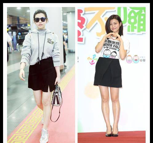 短裙 陈妍希的身材正好,穿短裙的时候很可爱,少女感十足特别美