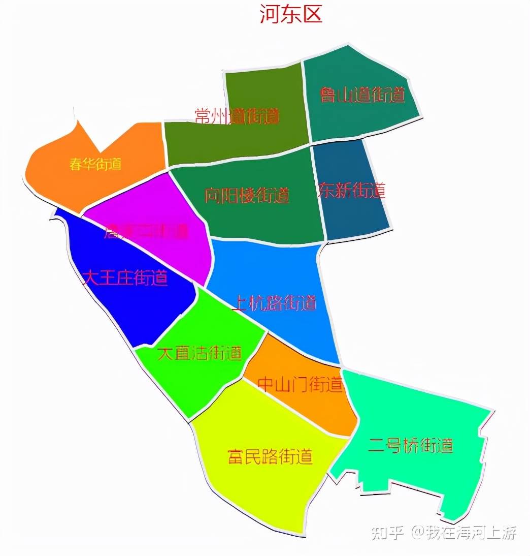 天津河北区月牙河地图图片