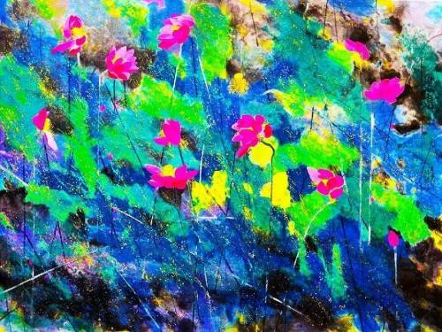 艺术家宋连民三幅冬奥主题绘画巨作亮相北京冬奥主媒体中心