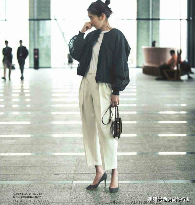 模板 中年女人走简约风才气质,半裙、阔腿裤的搭配模板,找日杂准没错