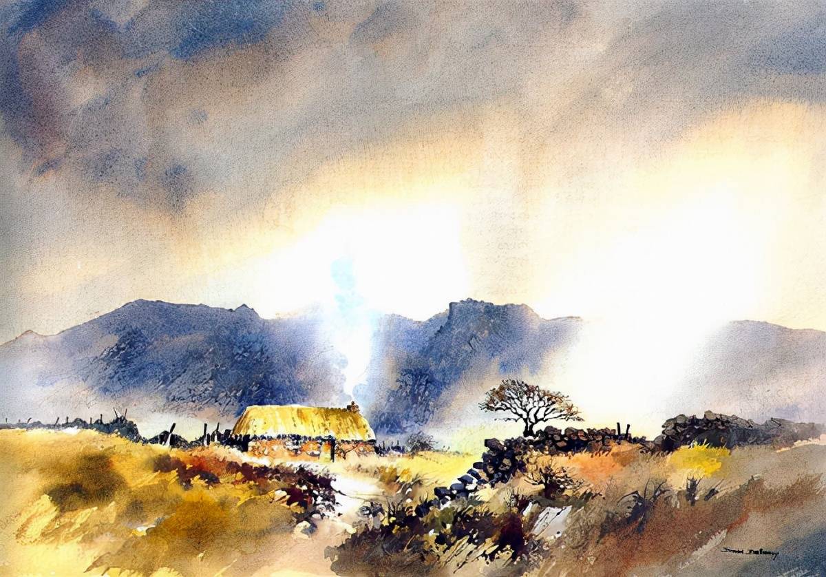 英国画家richardthorn水彩风景画作品