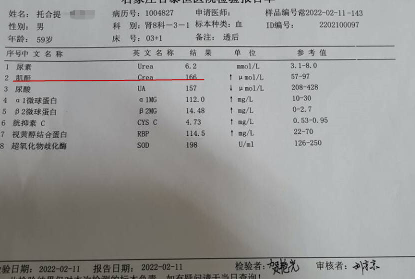 血液|肌酐最高达到1000，如今肌酐降到166，他是如何做到的