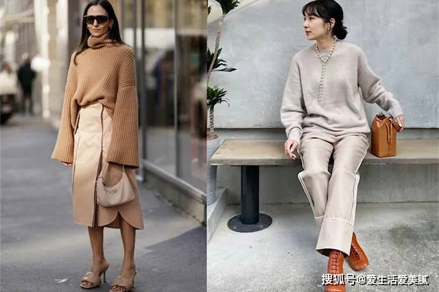 右图 嘉宜的小课堂|:说流行亮丽色,但经典米色还是稳赢,与7种基础色相配轻松高级