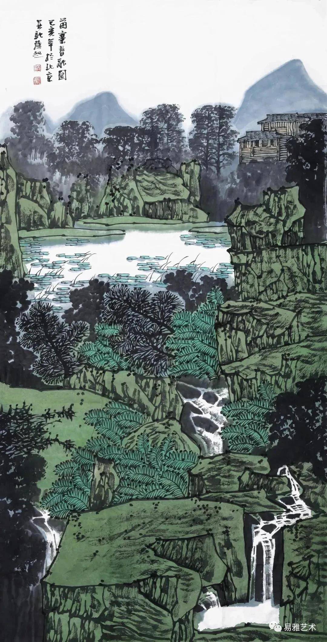 大家风范丨满维起:山水景象 清逸灿然_国画_画面_中国