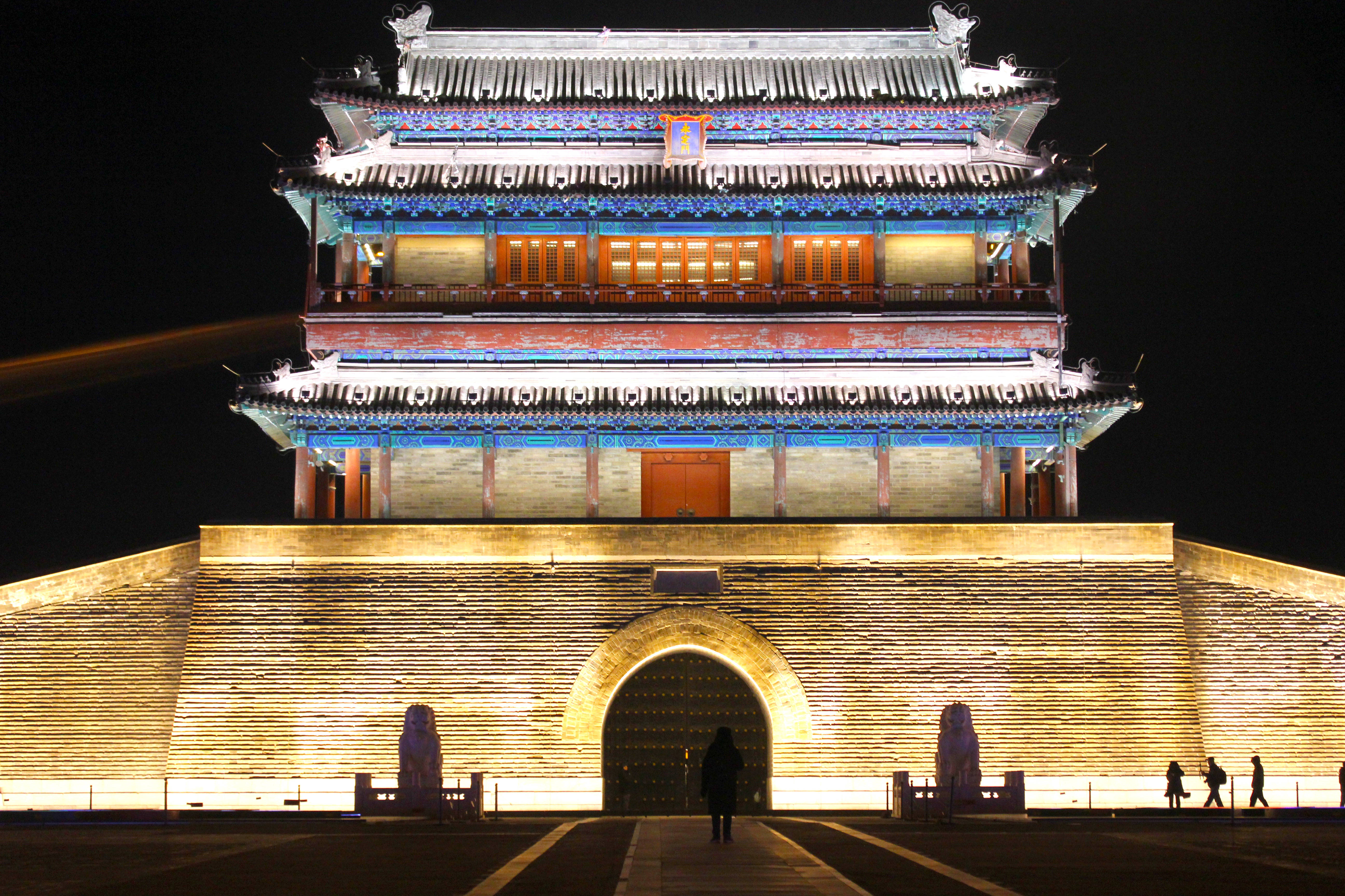 北京朝阳门城楼图片