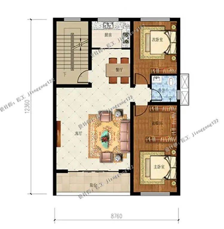 8x16米商铺自建房图纸图片