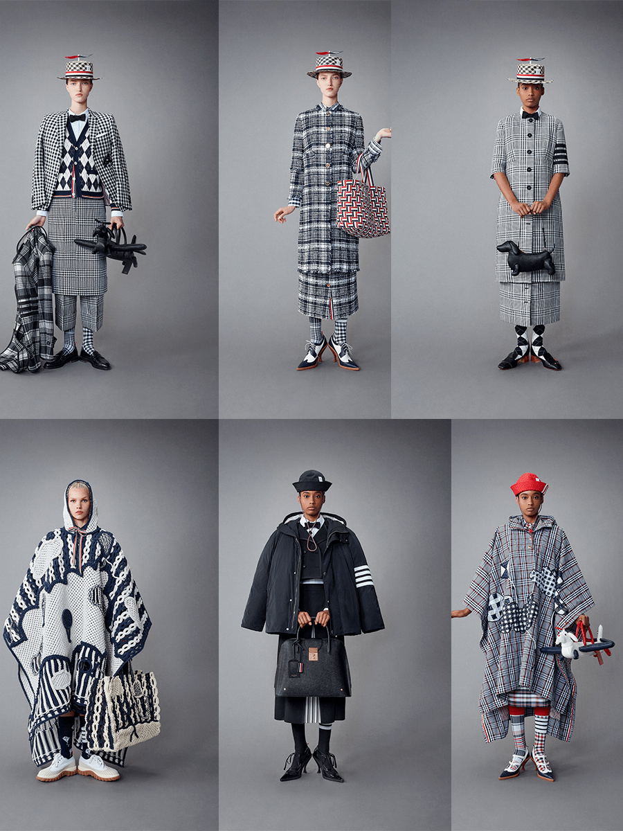 增加了 Thom Browne 2022度假系列，疯狂的女性主张，古怪时髦的褐色风格