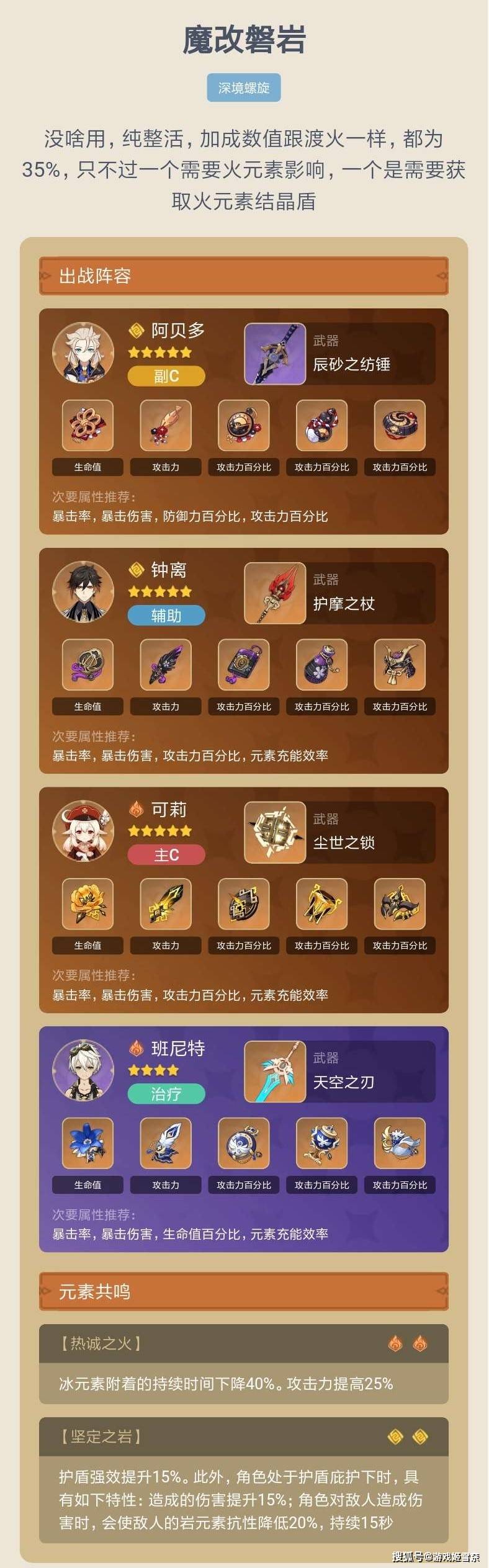 原创原神磐岩套的奇妙用法给云蓳佩戴后有奇效