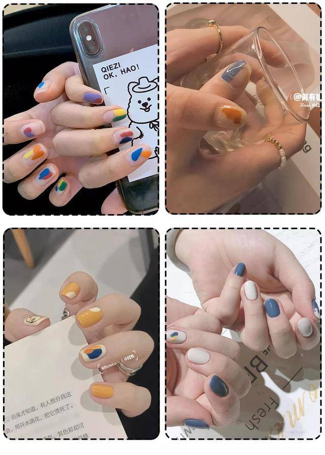 手指手是女人的第二张脸，开春画上这些“美甲”样式，美得挪不开眼