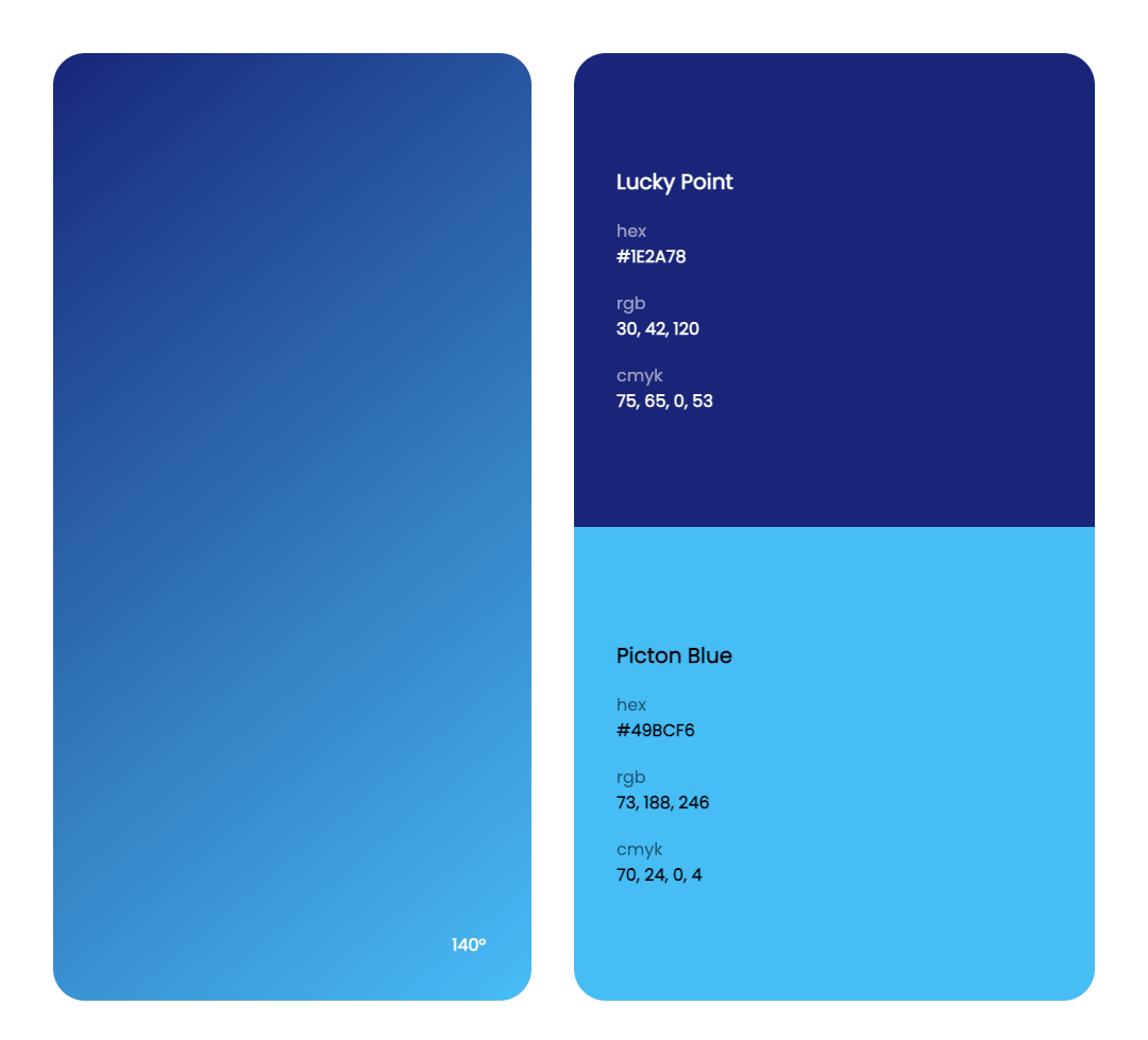 色彩搭配蓝色系色彩搭配方案
