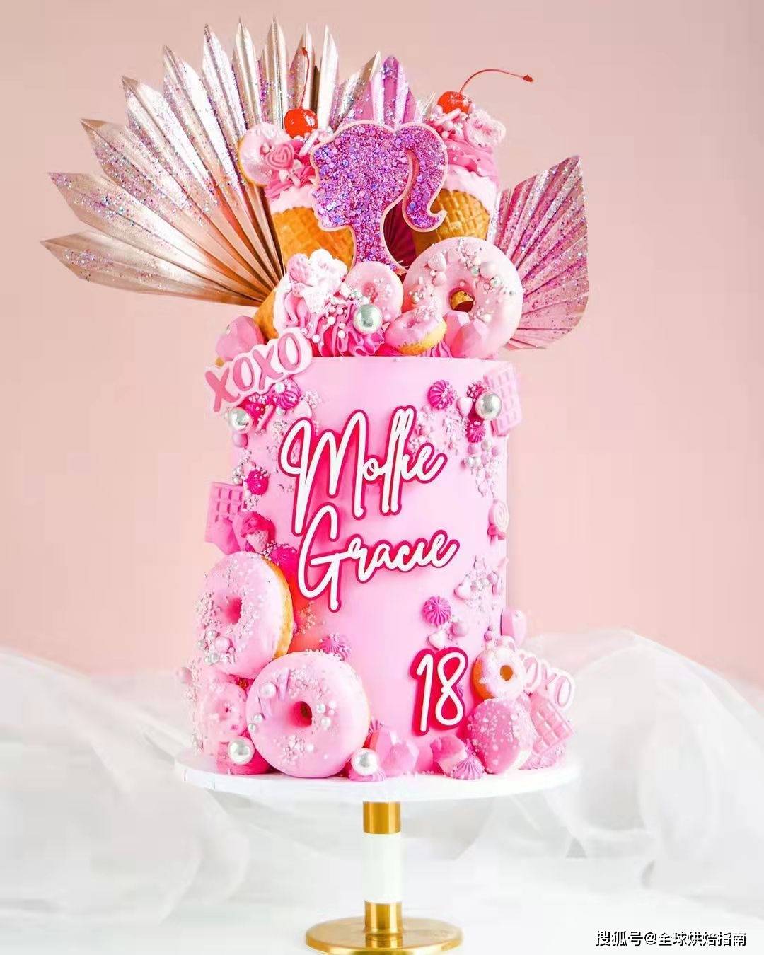 品牌春天到了,做个芭比风蛋糕吧!