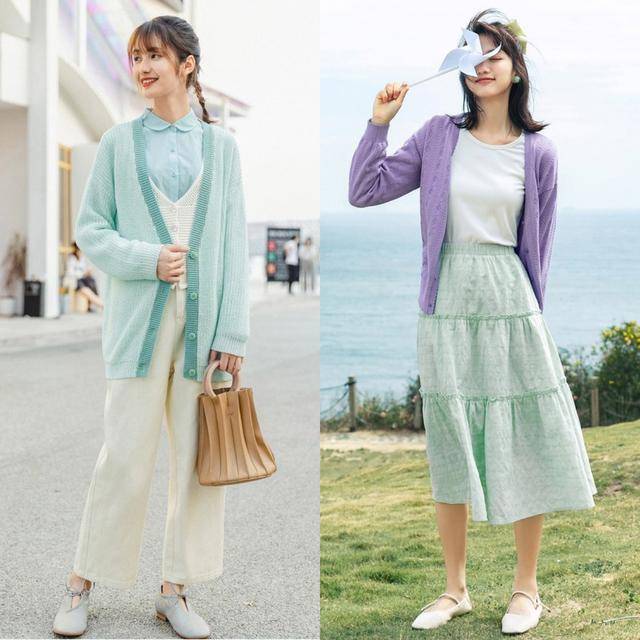 视觉 开春少不了一件“针织开衫”，掌握好它的穿搭精髓，温柔又减龄