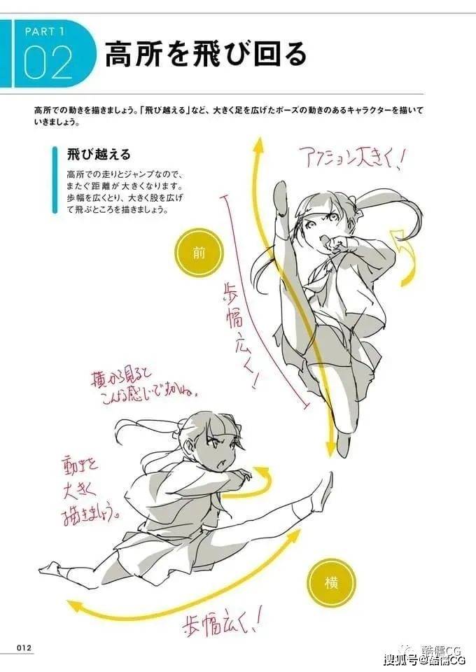 绘画参考丨可爱俏皮的人体动态姿势素材分享