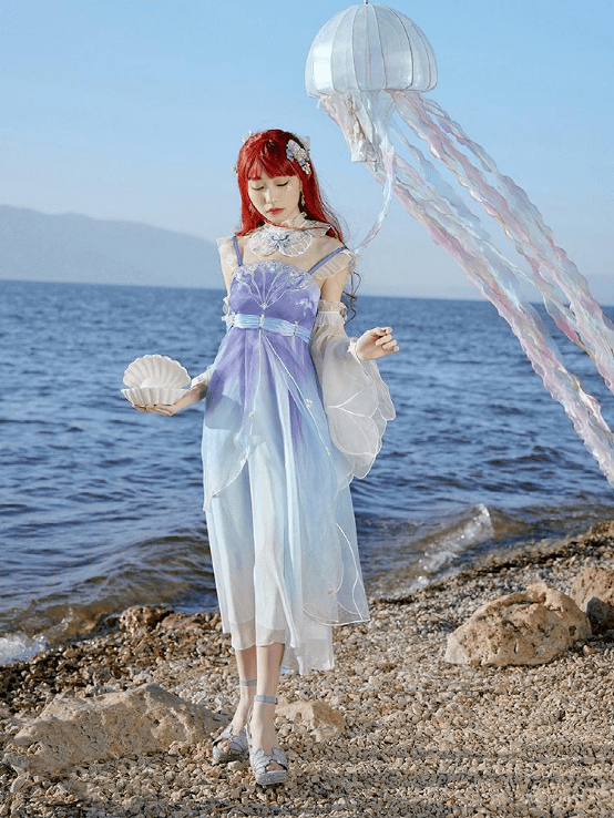 贝儿公主 迪士尼公主配上中国元素，这波脑洞汉服，我服!