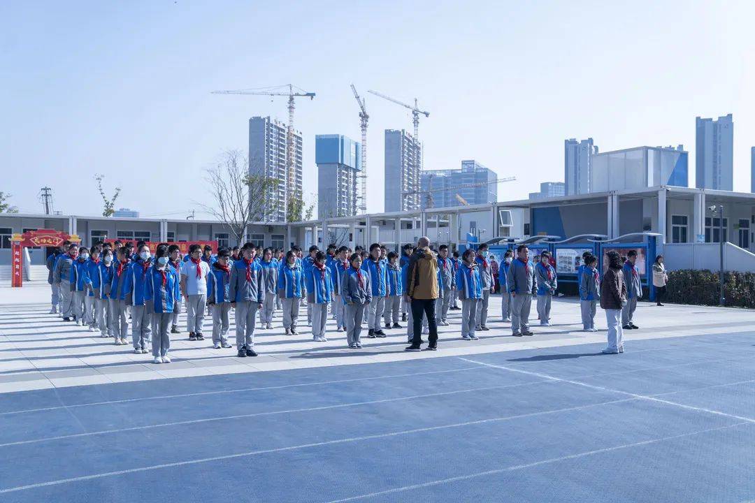 原创南京市江心洲初级中学奋战百日超越自我这所中学吹响中考冲锋号