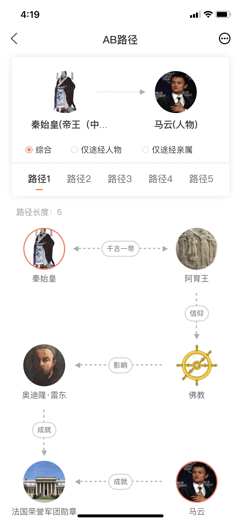 秦始皇跟拿破仑是亲戚关系这历史app太有趣了