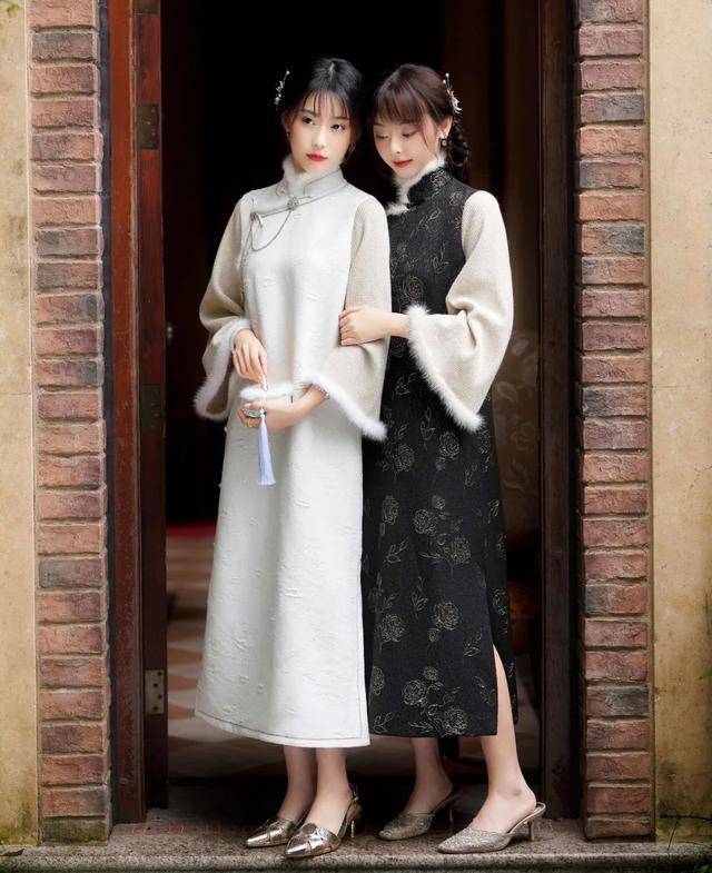 原创加厚夹棉旗袍