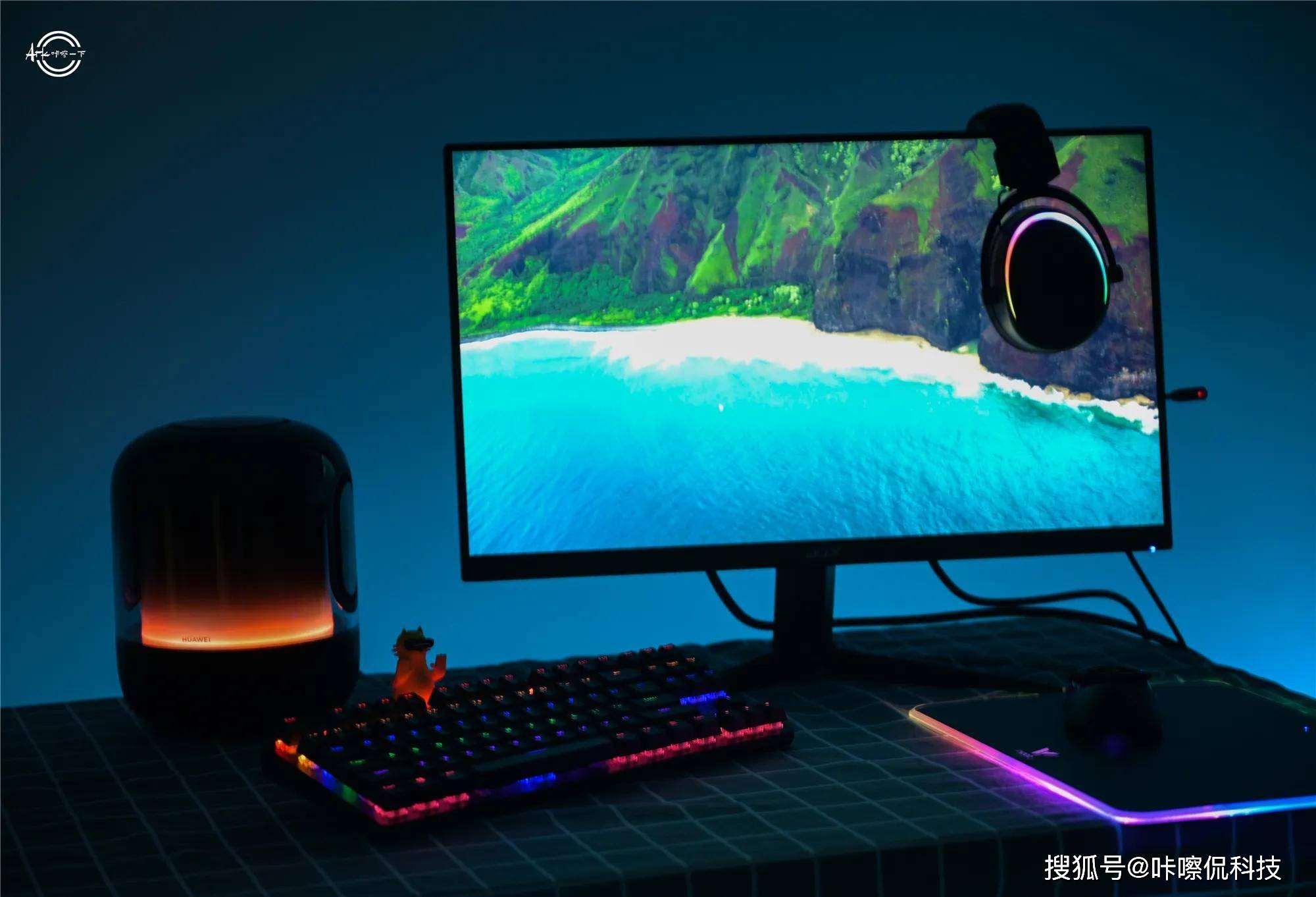 原创如此赛博朋克谁不喜欢雷柏键鼠双套装炫酷你的夜