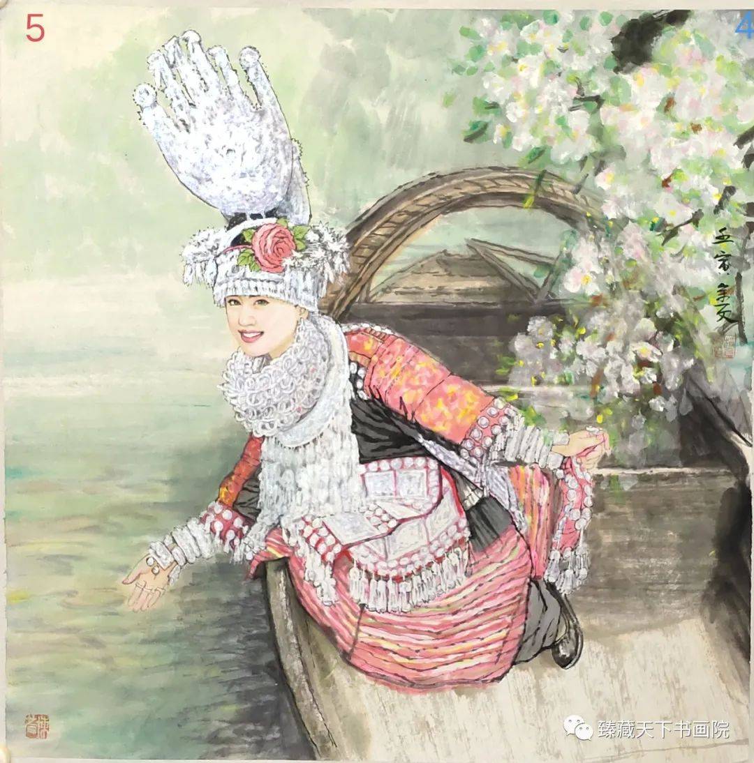 臻藏天下彩墨写实人物的拓荒者赵金文画家