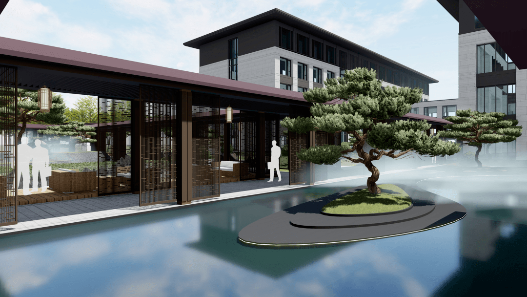典雅新中式合院邯郸峰峰矿区响堂云瑞五星级商务酒店