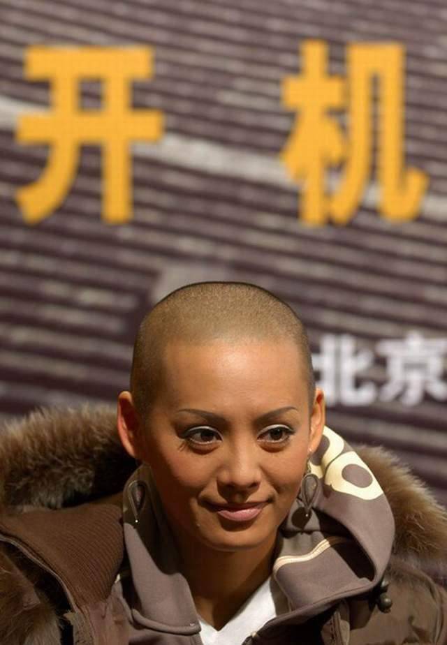 光头|同样是光头造型，陈冲宁静惊艳，孙菲菲殷桃吓人，杨幂太敷衍