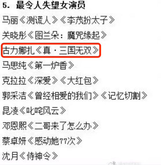 下水|金扫帚奖提名公布，昆凌关晓彤纷纷上榜，娜扎人美敬业最冤枉？