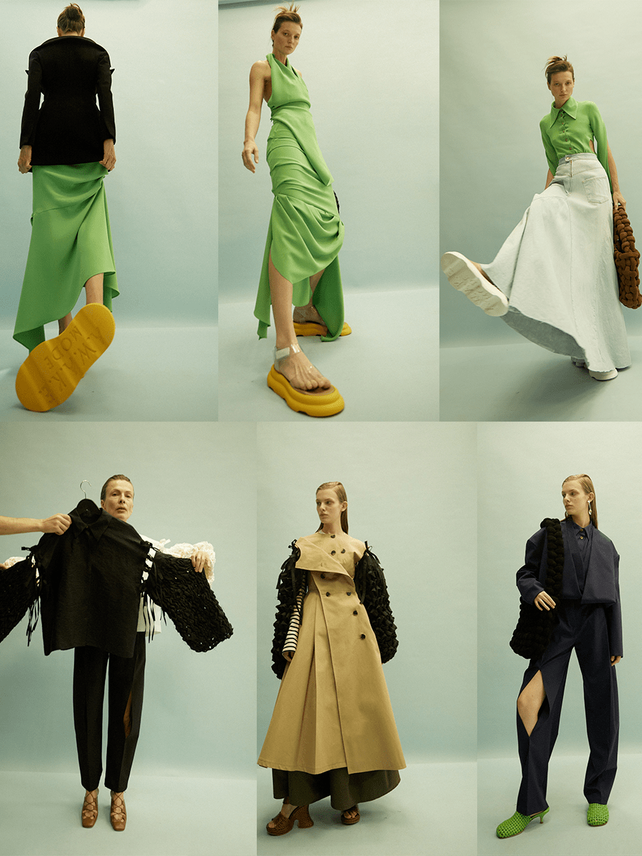 设计 A.W.A.K.E. MODE 2022春夏系列，不对称、露背等设计，隐喻的细节更添亮点