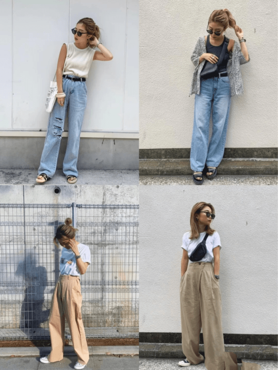 颜色 小个子博主随性风穿搭，显高又随意，视觉上舒适的不得了